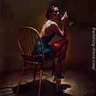 Hamish Blakely Famous Paintings - Sitting Pretty
